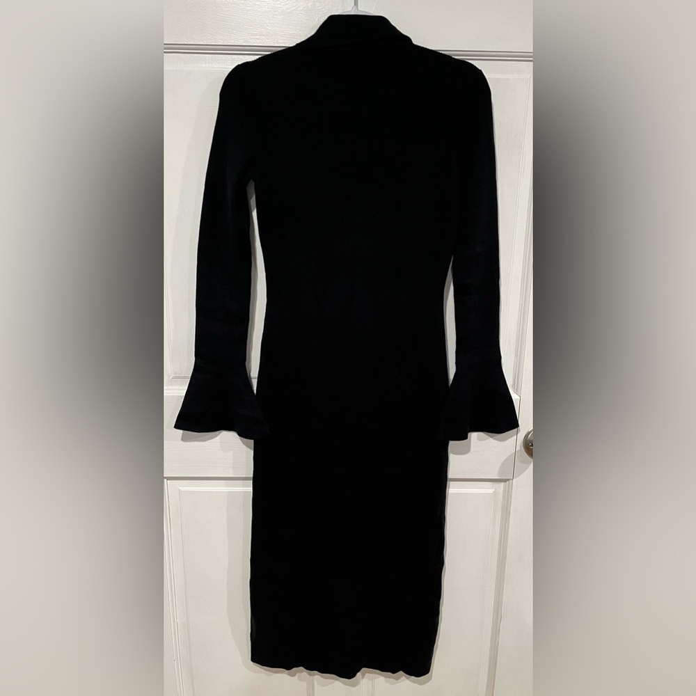 PAIGE Sundara Slim Midi Dress | black | size S - Picture 4 of 9
